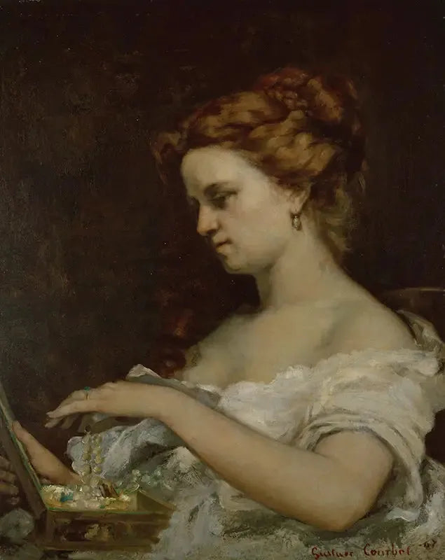 Juomanainen koruilla - Gustave Courbet