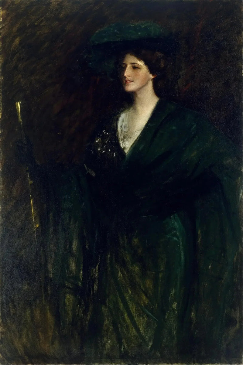 Smaragdinainen nainen - William Merritt Chase