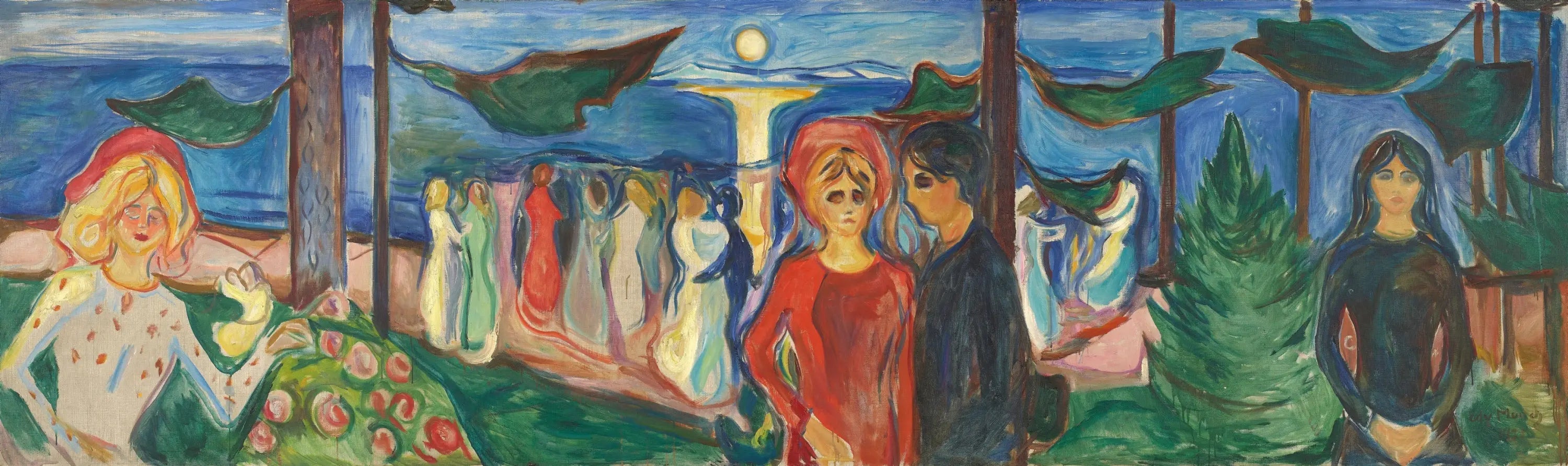 La Danse de la vie - Edvard Munch image 1 copie peinte à la main à l’huile