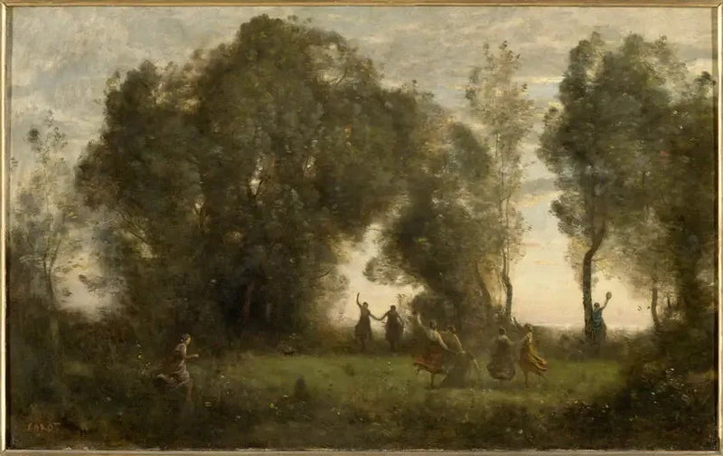 Nymfien tanssi - Jean-Baptiste Camille Corot