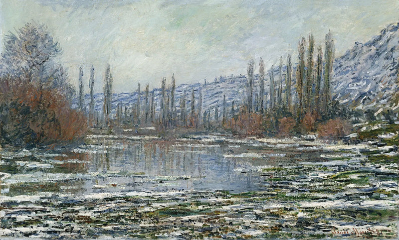 Jäänlähtö Vétheuilissä - Claude Monet