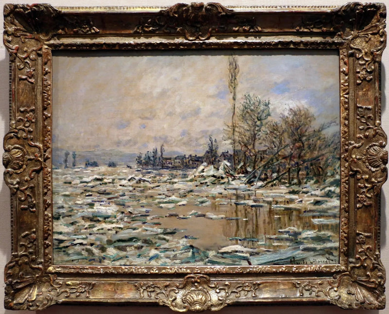 La Débâcle, Harmaa Sää - Claude Monet