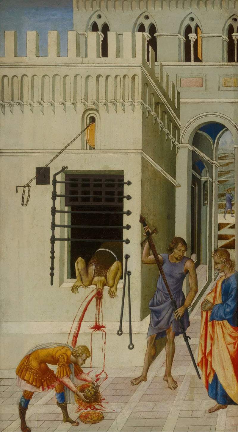 Pyhän Johanneksen Kastajan mestäys - Giovanni di Paolo