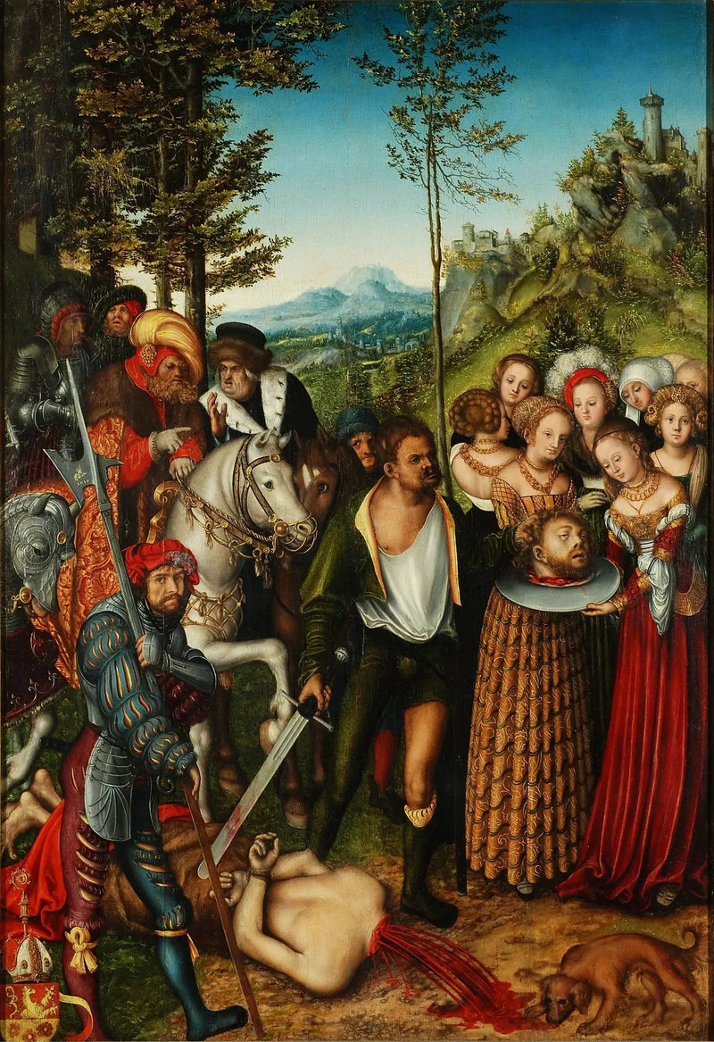Pyövelitys Pyhä Johannes Kastajasta - Lucas Cranach vanhempi