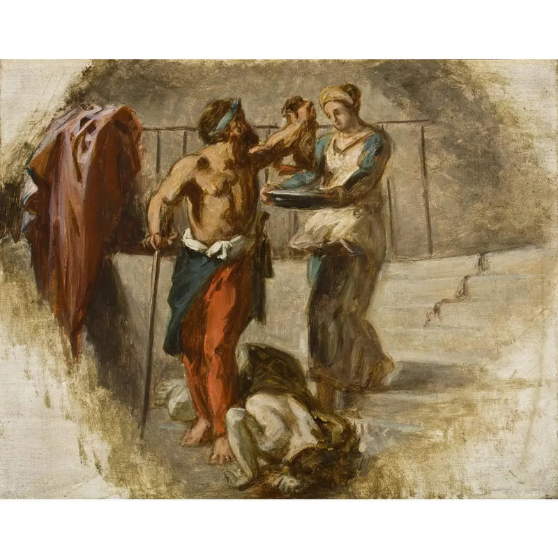 Pyhän Johannes Kastajan mestauksen - Eugène Delacroix
