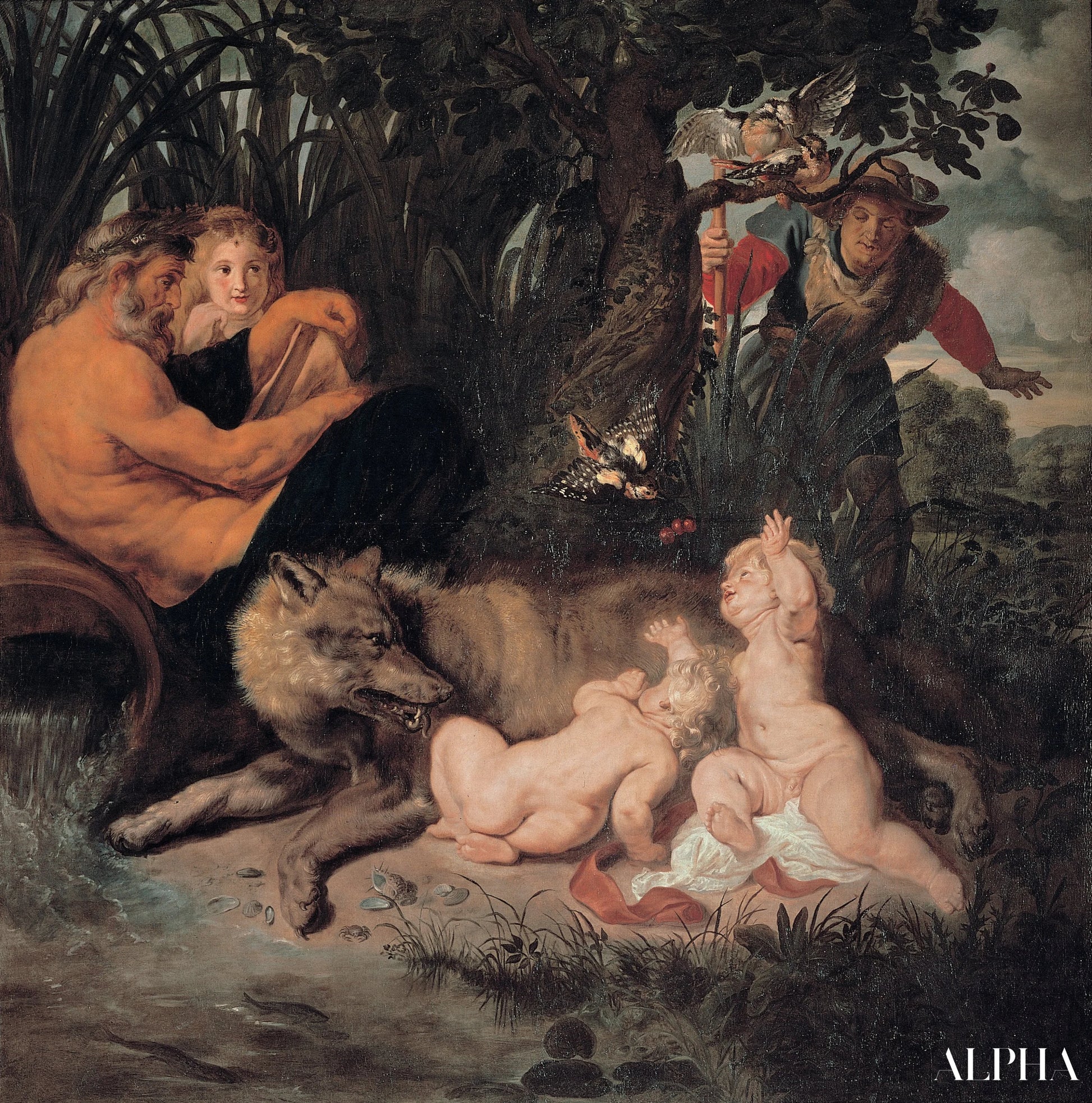 Romulus ja Remus -löytö - Peter Paul Rubens - Taulujen ja korkealaatuisten maalauksien reproduktiot