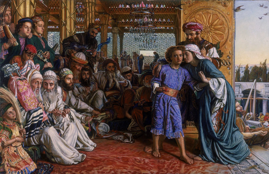 Pelastajan löytö temppelissä - William Holman Hunt