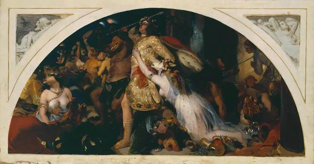 La défaite de Comus - Edwin Henry Landseer image 1 reproduction artisanale de tableau