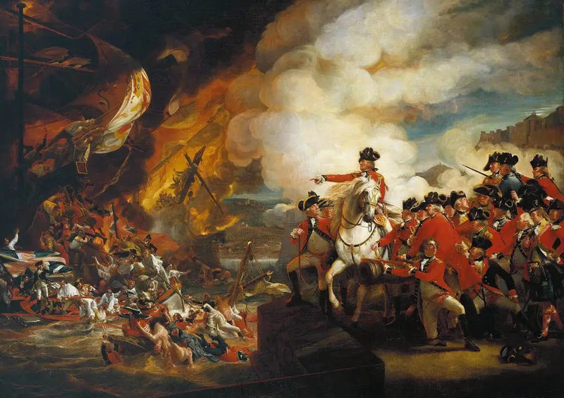 Gibraltarin kelluvien akkujen tappio, syyskuu 1782 - John Singleton Copley
