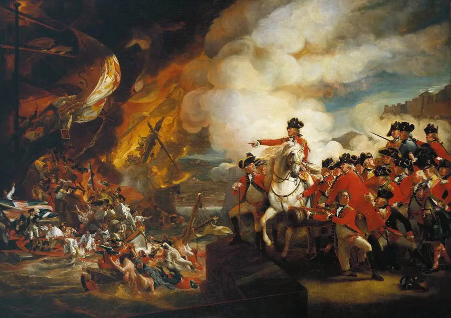 Gibraltarin kelluvien akkujen tappio, syyskuu 1782 - John Singleton Copley