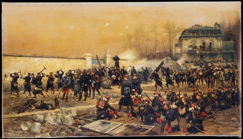 Champigny'n puolustus - Édouard Detaille
