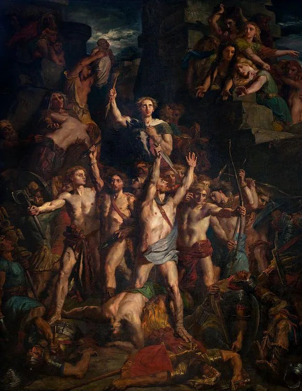 La Défense des Gaules par Vercingétorix - Théodore Chassériau
