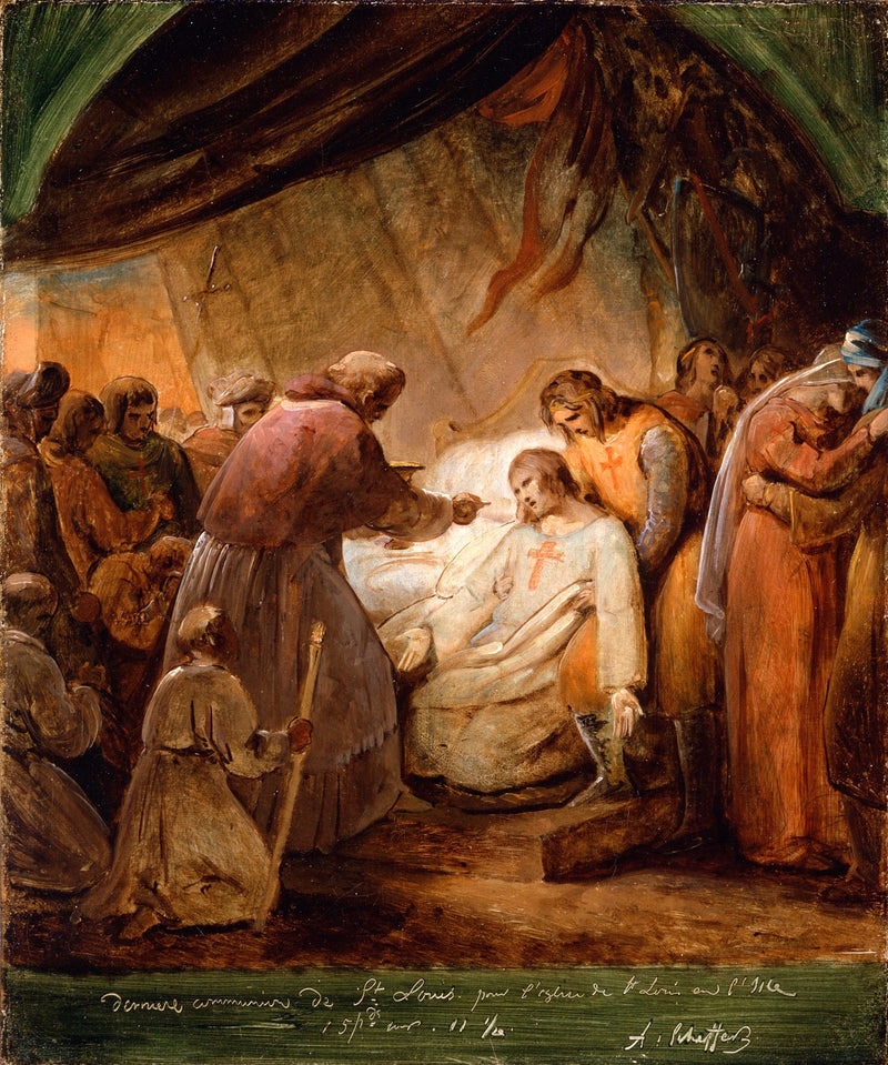 Viimeinen pyhän Louisin ehtoollinen - Ary Scheffer