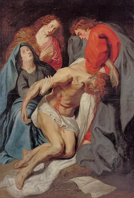 Ristiinnaulitseminen ja Kristuksen suru, 1618-1621 - Antoine van Dyck