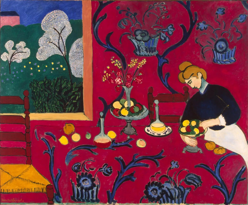Punainen tarjoiluvaunu - Henri Matisse