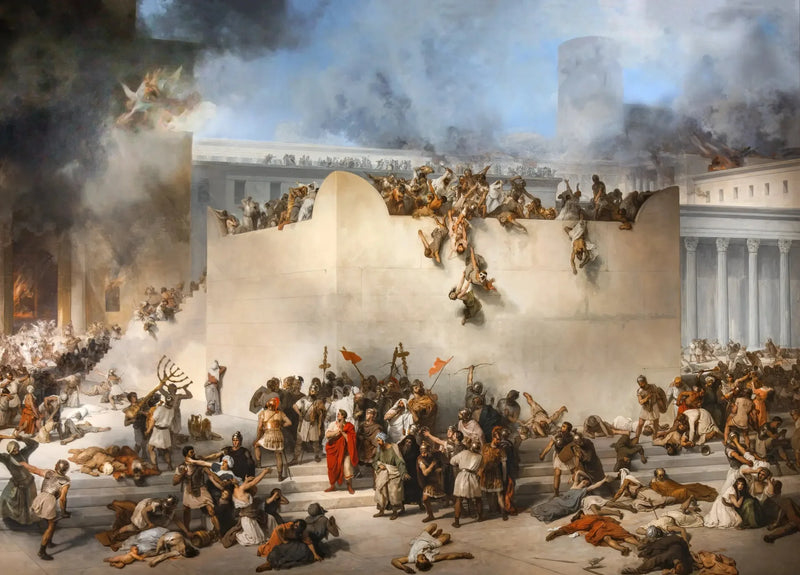 Jerusalemin temppelin tuhoaminen - Francesco Hayez