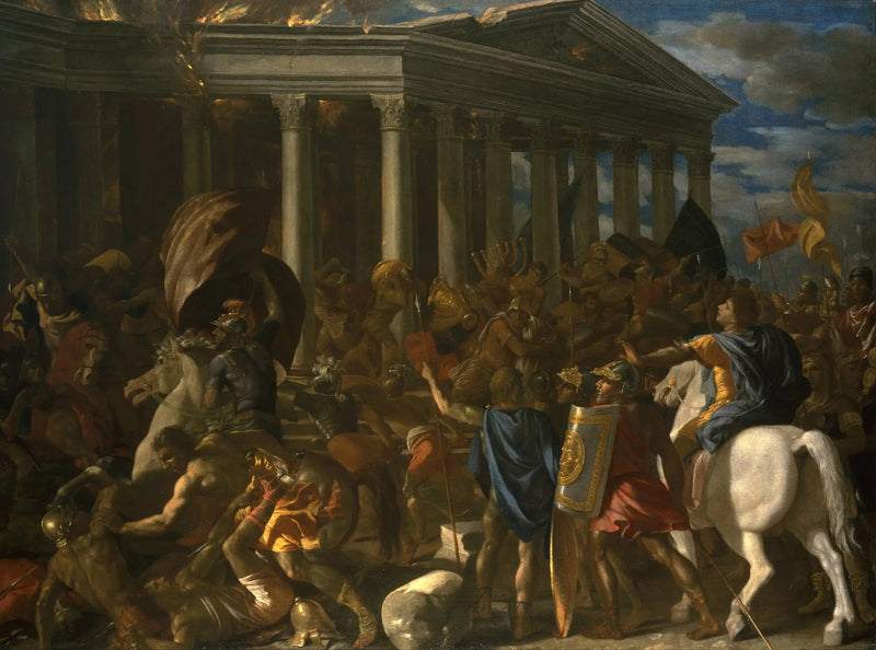 Jerusalemin temppelin tuhoaminen - Nicolas Poussin