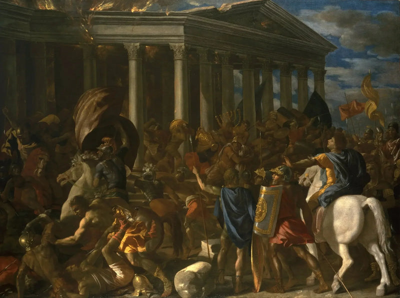 Jerusalemin temppelin tuhoaminen - Nicolas Poussin