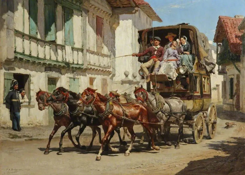La diligence - Frederick Arthur Bridgman - Alpha Reproduction