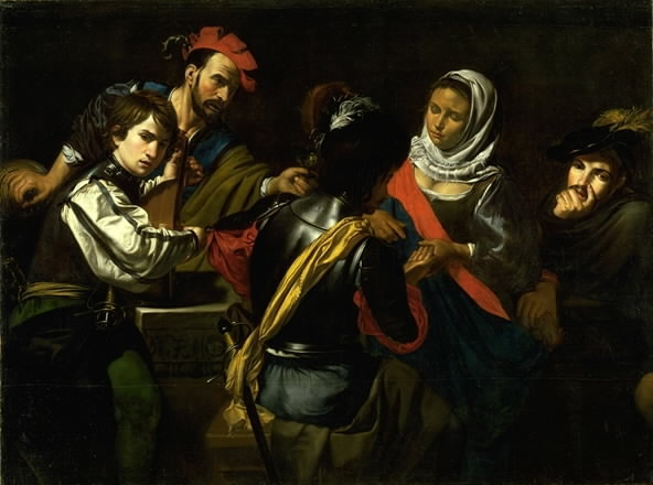 La diseuse de bonne aventure gitane - Valentin de Boulogne