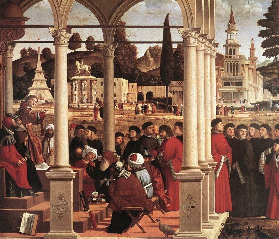 La dispute de saint Etienne - Vittore Carpaccio - Alpha Reproduction