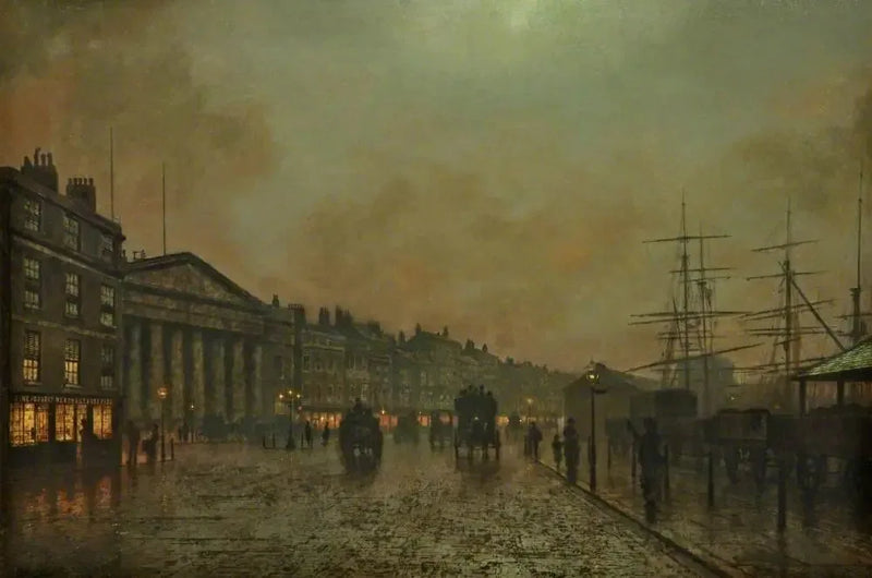 Liverpoolin tullit, etelään päin katsottuna - John Atkinson Grimshaw