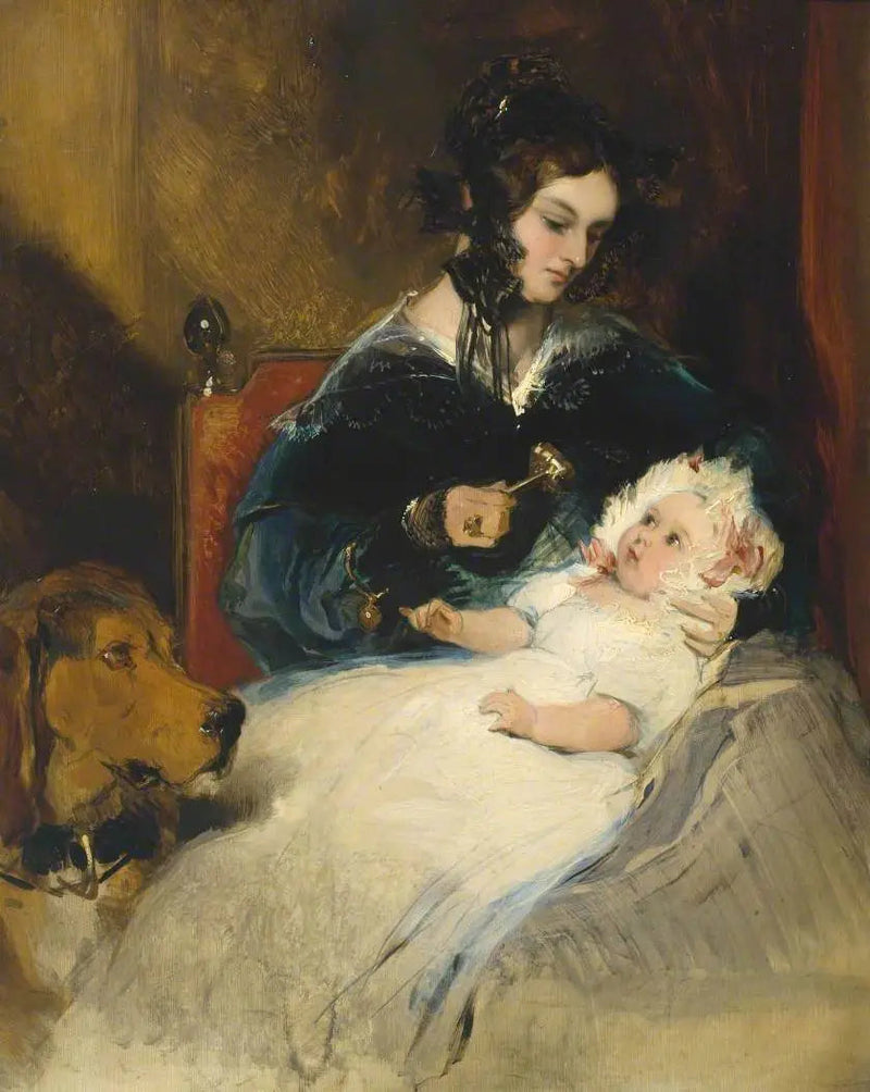 Abercornin herttuatar ja hänen lapsensa - Edwin Henry Landseer
