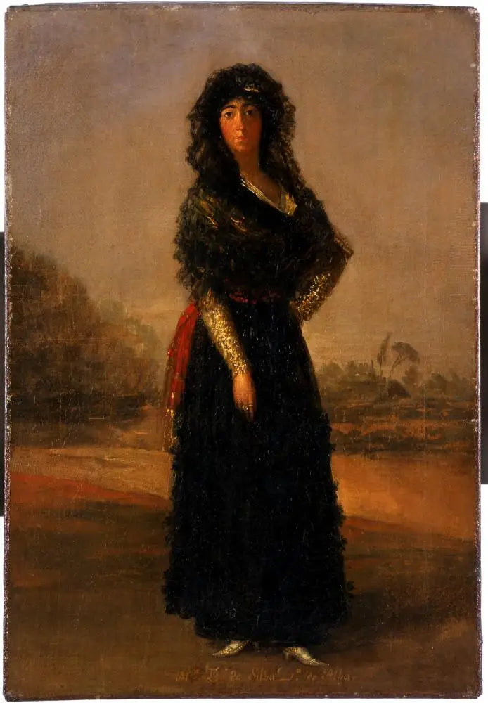 Alben herttuatar, luonnos - Francisco de Goya
