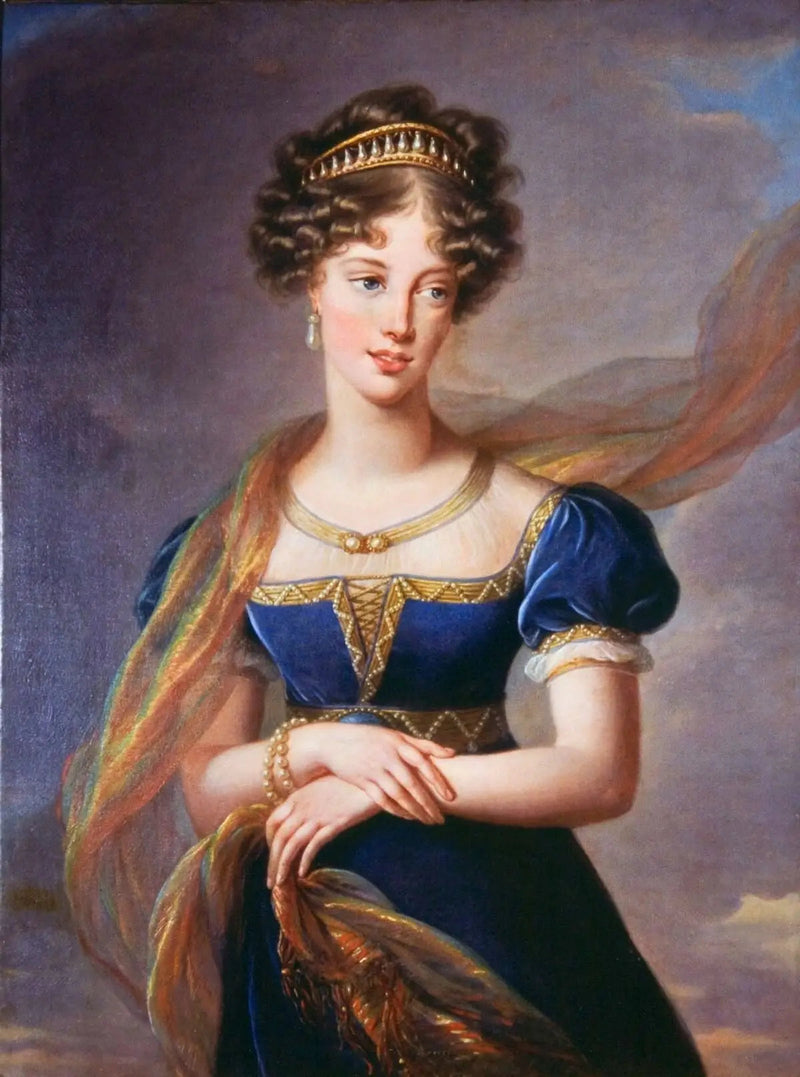 La herttuatar de Berry sininen samettimekossa - Elisabeth Vigeé Le Brun