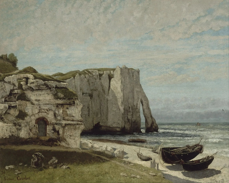 Étretatin myrskyn jälkeen - Gustave Courbet