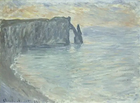 Avalin kallio portilla ja neulalla - Claude Monet