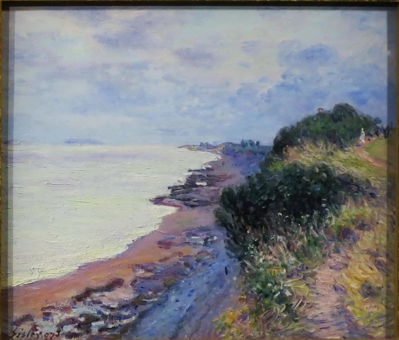Penarthin kallio, illalla, myrskyinen sää - Alfred Sisley