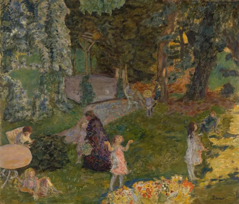 Perhe puutarhassa. Grand Lemps - Pierre Bonnard