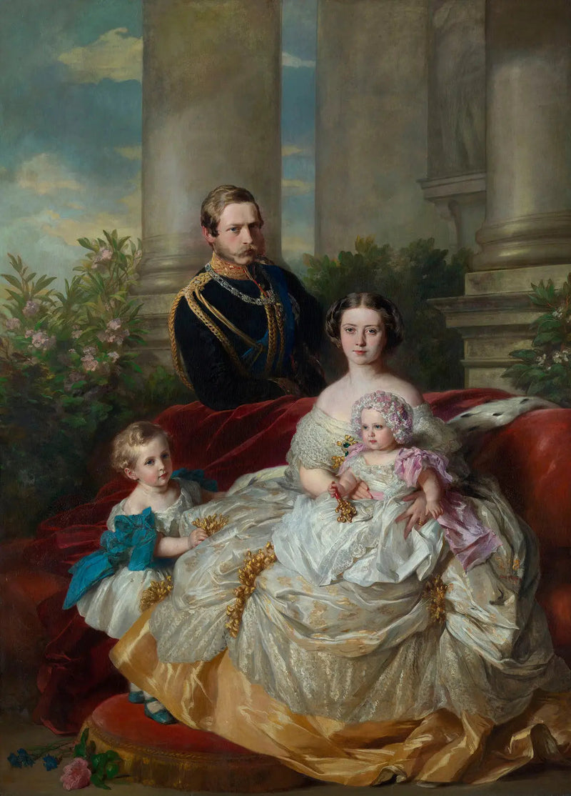 Perintöprinssin ja prinsessa Frédéric-Guillaume von Preußenin perhe - Franz Xaver Winterhalter