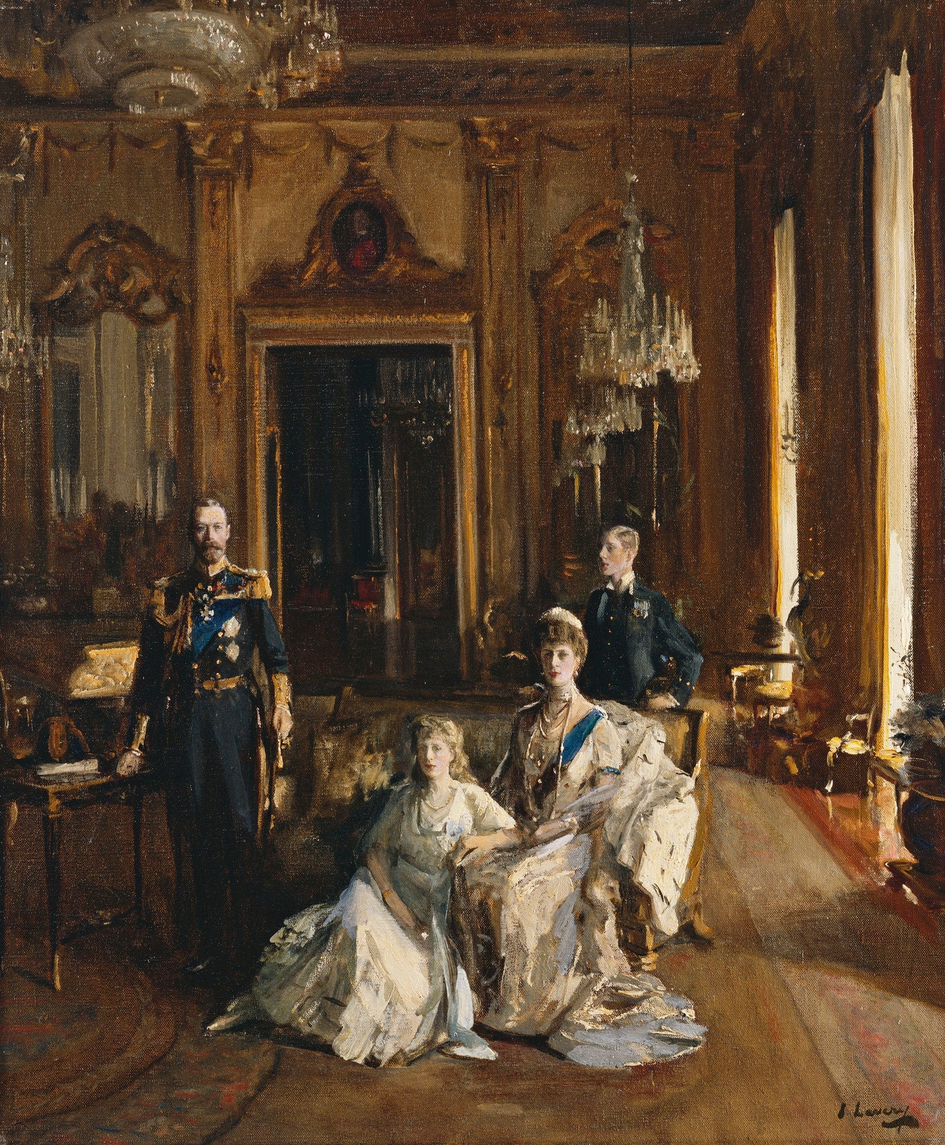 Kuningas Yrjö V:n perhe - John Lavery