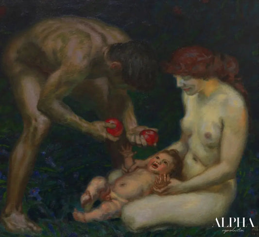 La Famille - Franz Von Stuck Reproductions de tableaux à la peinture à l’huile