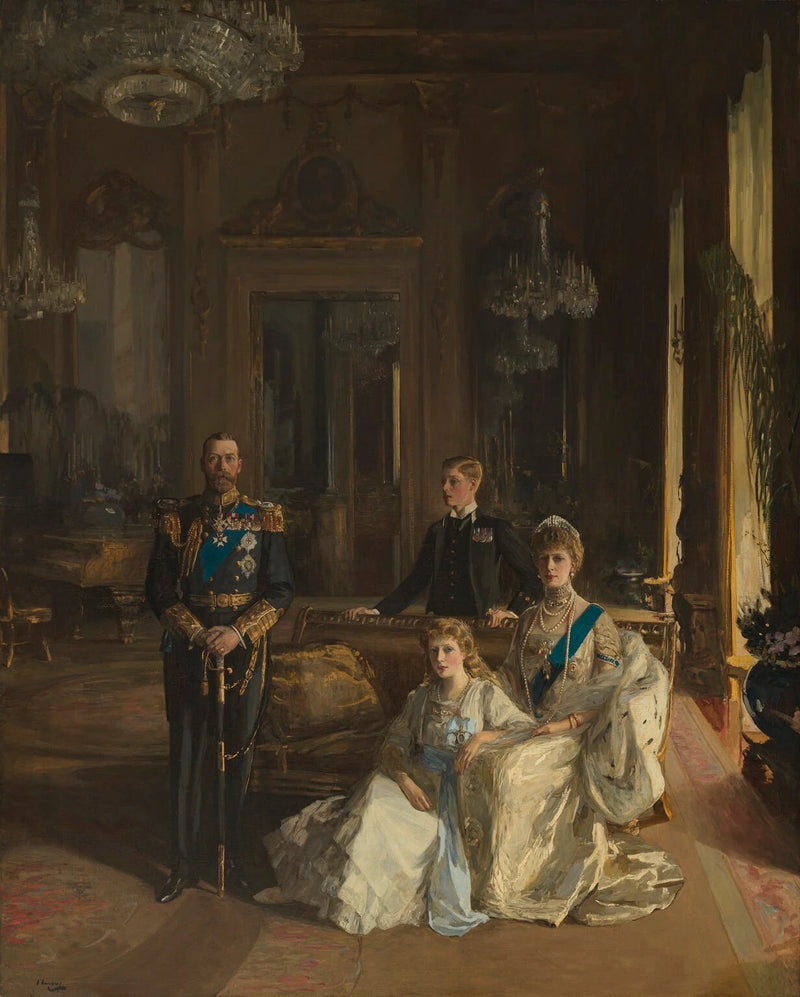 Kuninkaallinen perhe Buckinghamin palatsissa, 1913 - John Lavery