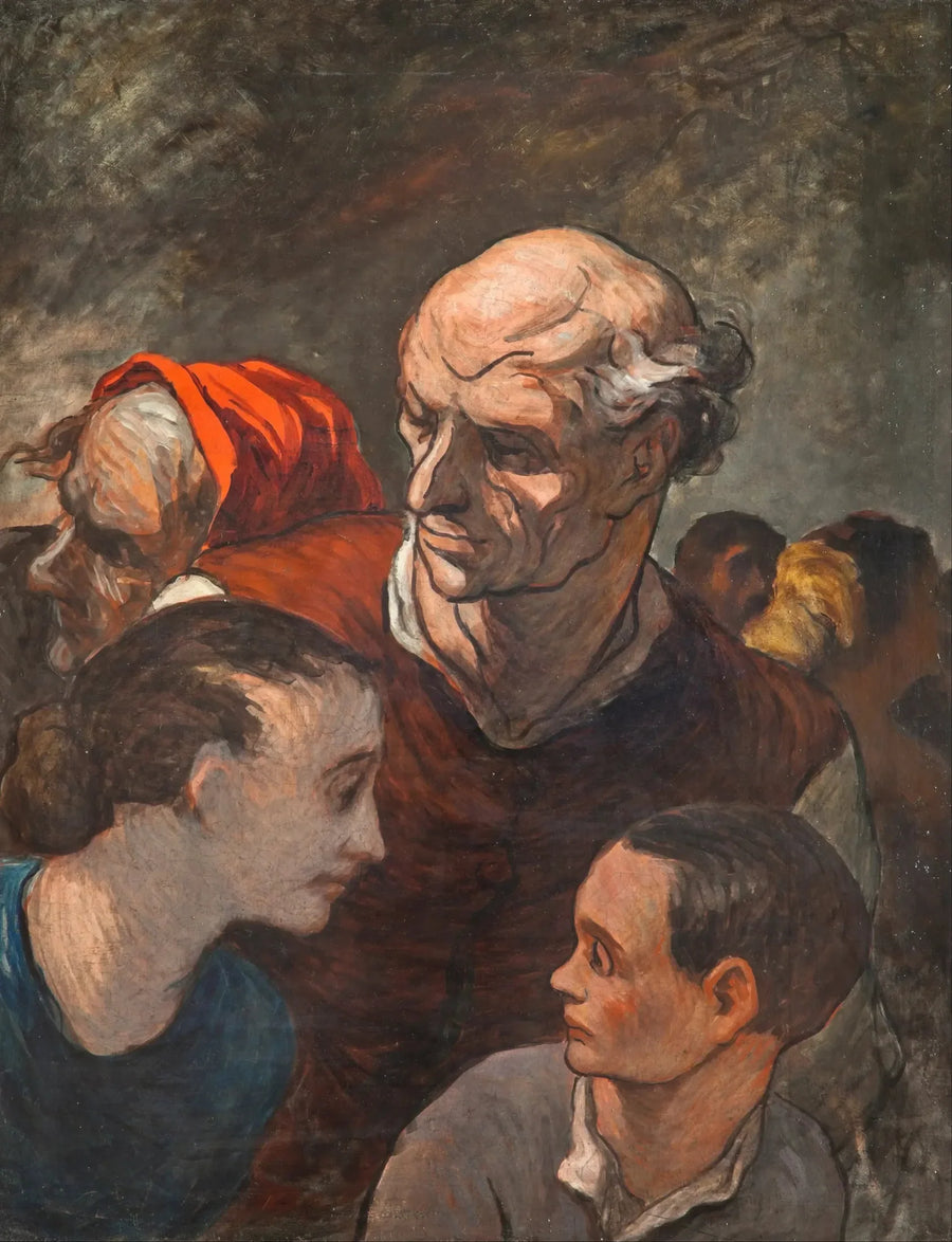 Perhe barrikadeilla - Honoré Daumier