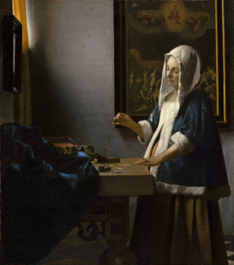 Vaaka nainen - Johannes Vermeer