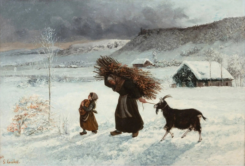Nainen vuohen kanssa tai La Fagotière - Gustave Courbet