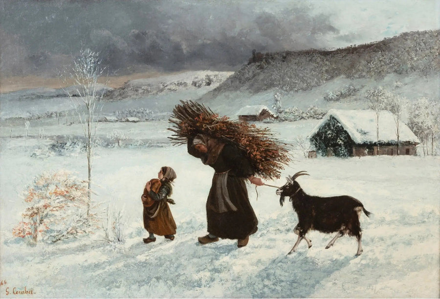Nainen vuohen kanssa tai La Fagotière - Gustave Courbet