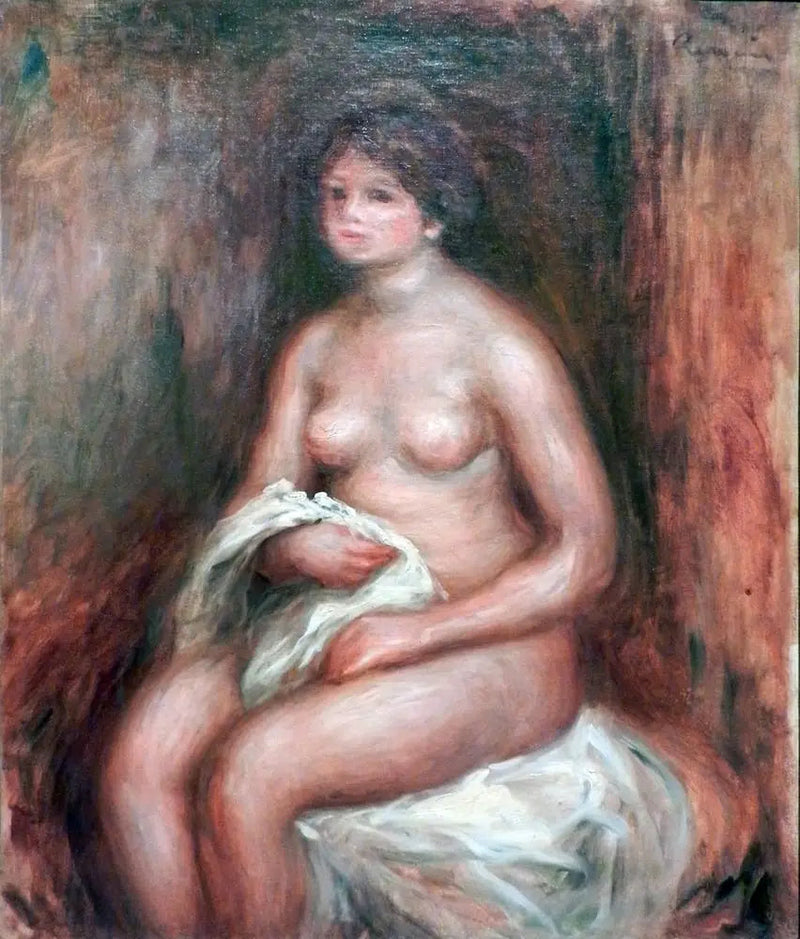 Verhoileva nainen - Pierre-Auguste Renoir