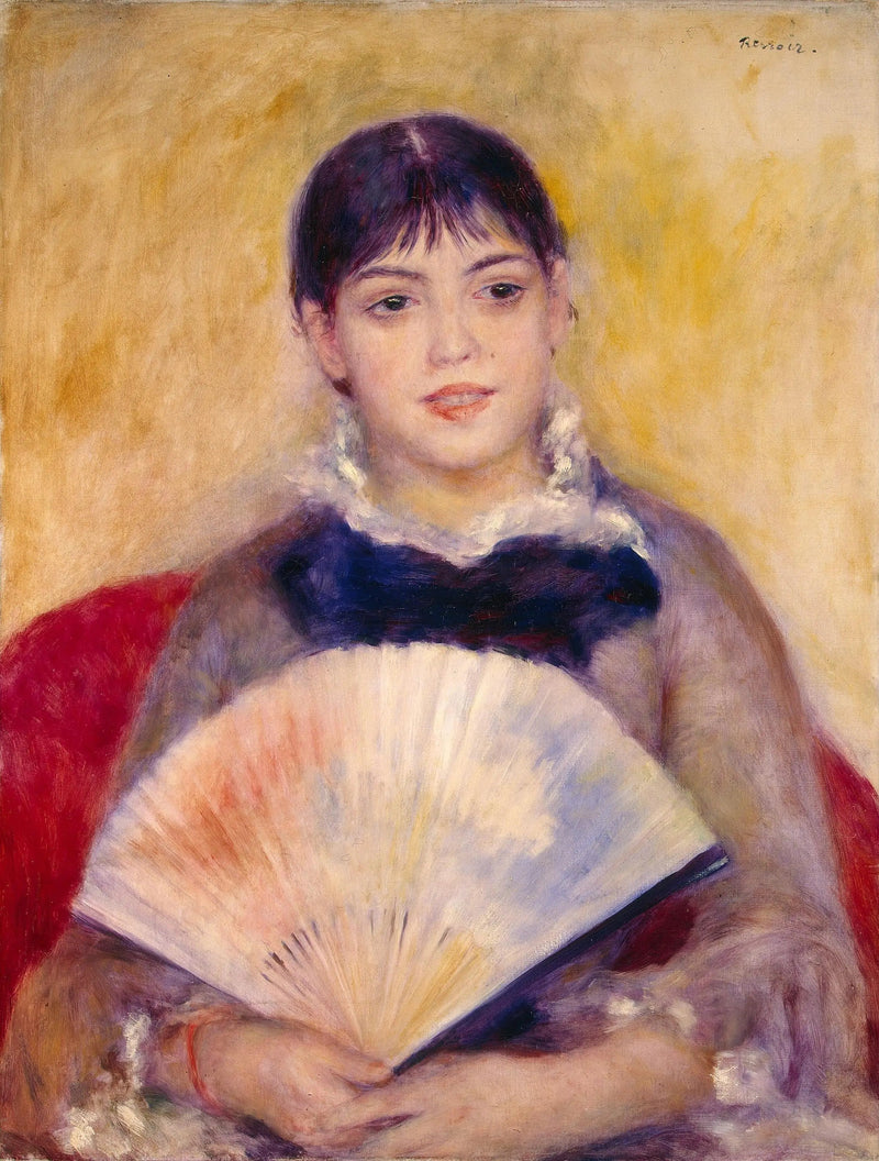 Tuuli ja fani - Pierre-Auguste Renoir