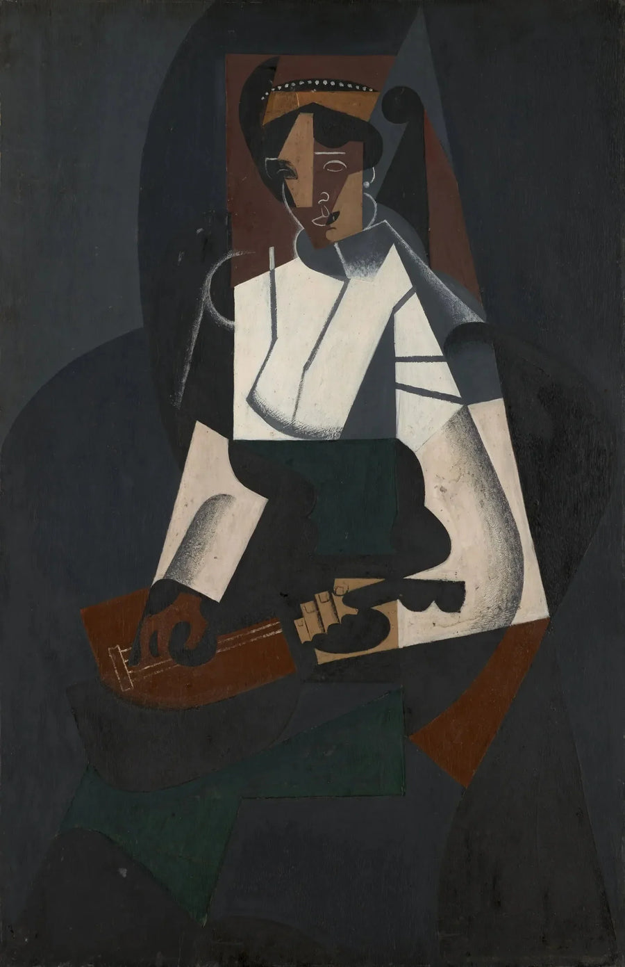 Nainen mandoliinin kanssa, Corotin mukaan - Juan Gris