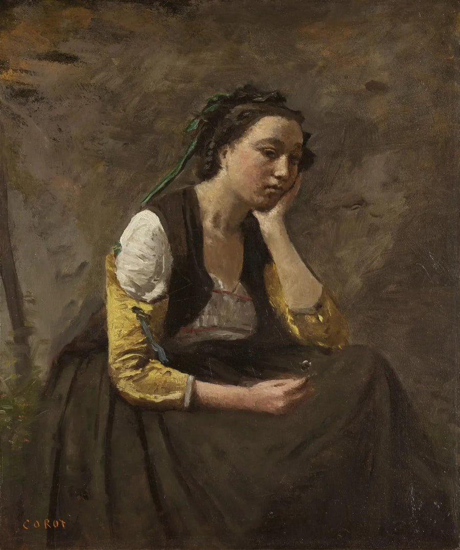 Nainen ajattelussa - Jean-Baptiste Camille Corot