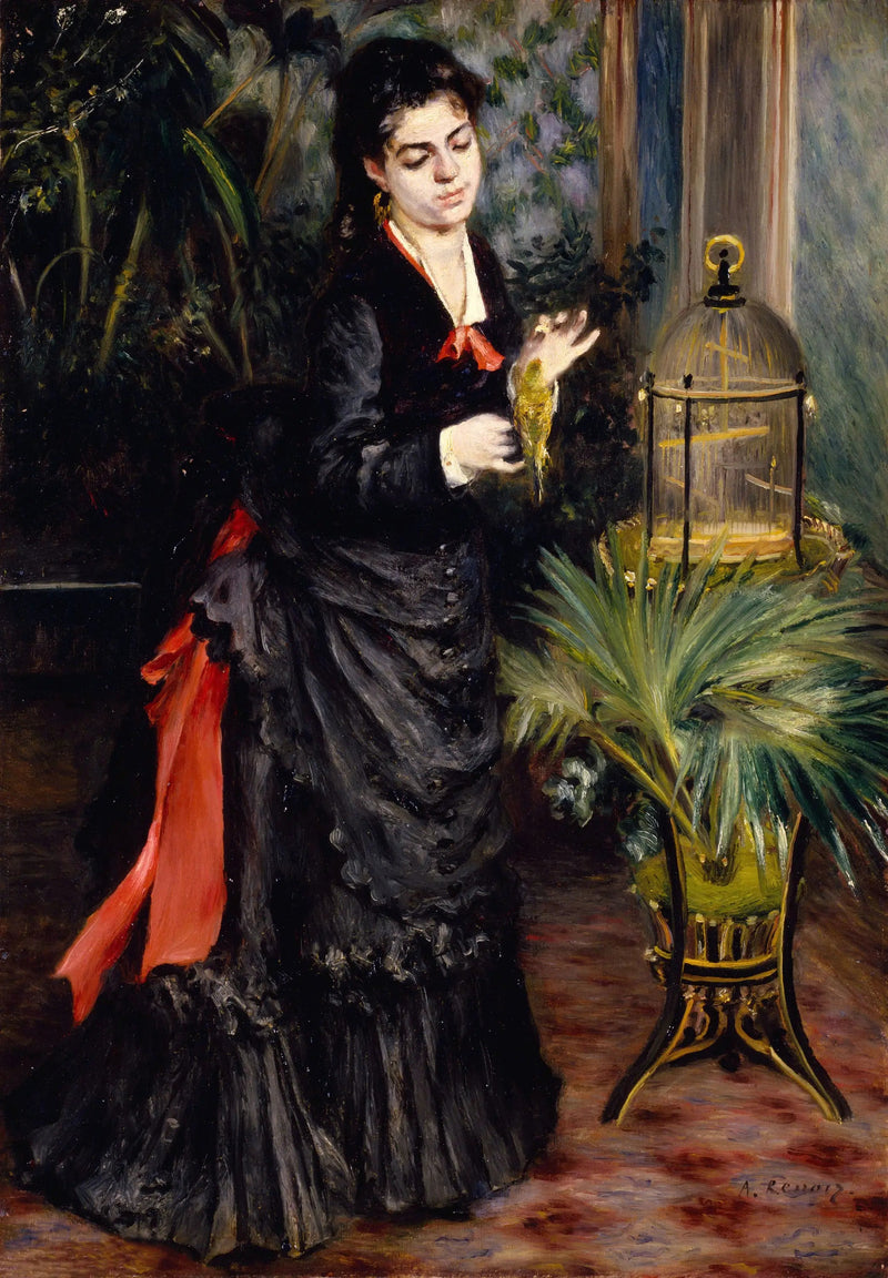 Nainen papukaijalla - Pierre-Auguste Renoir