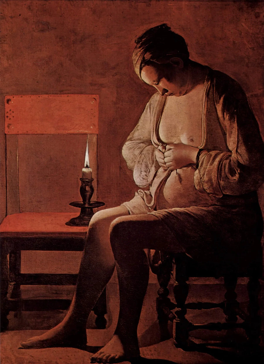 Nainen täplän kanssa - Georges de La Tour