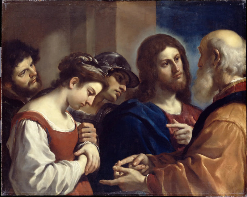 Adultera nainen - Guercino