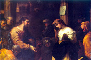La femme adultère - Luca Giordano - Alpha Reproduction