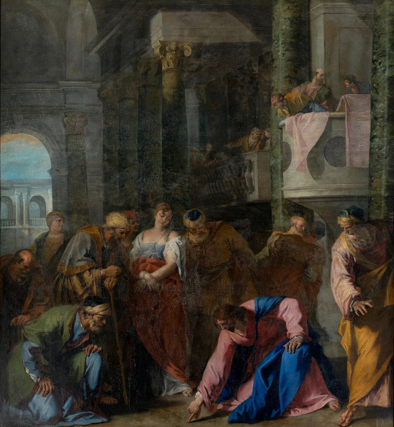 Adulteriainen nainen - Sebastiano Ricci